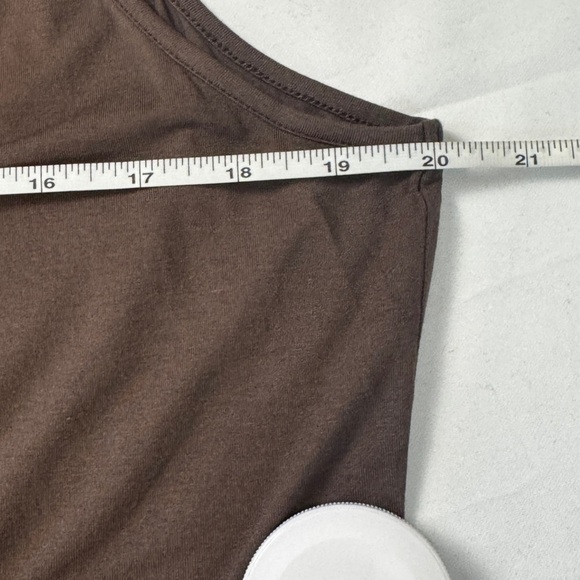 Marc Aurel Brown Midi Capsule Dress 12 Stretch Minimalist Casual Elevated Basic - Picture 15 of 17